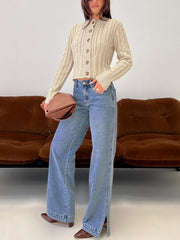 Dog Days Mid Rise Straight Leg Jeans Light Blue Wash