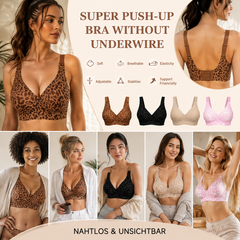 🏆Super Firming Leopard Print Jelly Bra | Women Wirefree Bras 👍No More Sagging Breasts