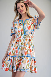 Leilani Tropical Mini Dress