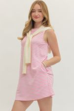 Mandy Striped Sleeveless Mini Dress