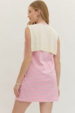 Mandy Striped Sleeveless Mini Dress