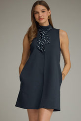 Paige Scarf-Tie Mini Dress