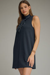 Paige Scarf-Tie Mini Dress