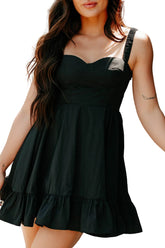 Dahlia Dreams Sleeveless Mini Dress (Black)