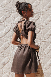 Arista Mini Dress - Espresso