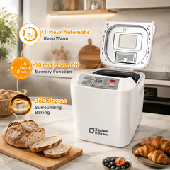 Automatic Bread Maker 2LB - 12-in-1 with Nut Dispenser