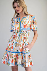 Leilani Tropical Mini Dress