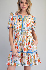 Leilani Tropical Mini Dress