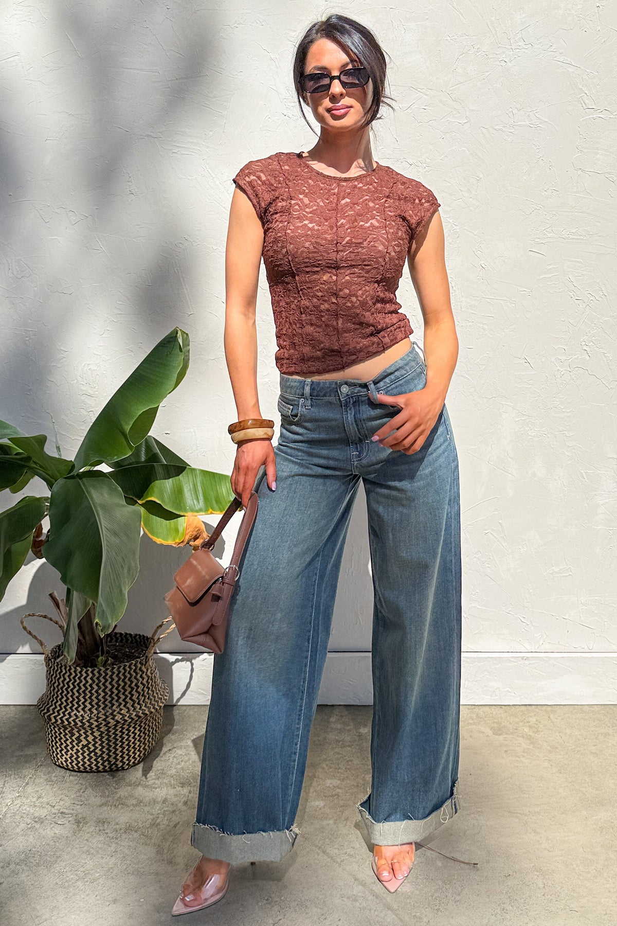 Aldo High Rise Wide Leg Hidden Premium Jeans (Vintage)