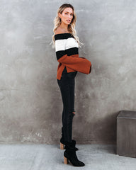 Carmen Bell Sleeve Off The Shoulder Sweater Top