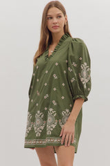 The Clara Embroidered Mini Dress